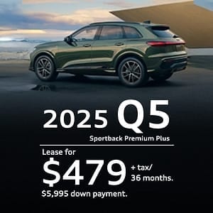 2025 Audi Q5 Sportback Premium Plus | $479/month + Tax | 36 months
